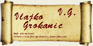 Vlajko Grokanić vizit kartica
